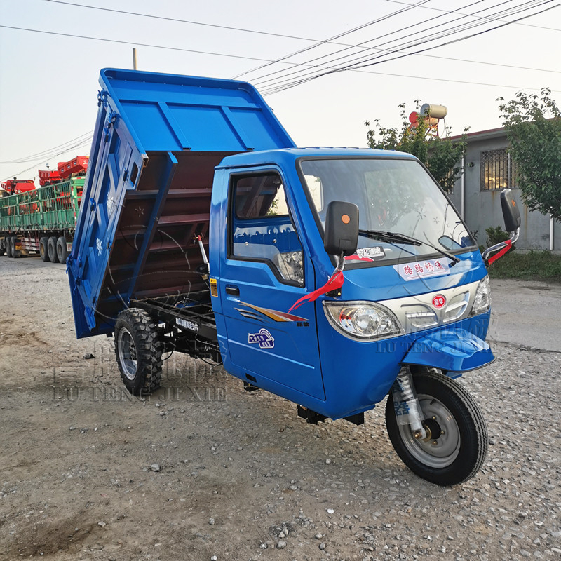 京选推荐柴油三轮车农用载重王建筑小型工地工程燃油三马子自卸翻斗五