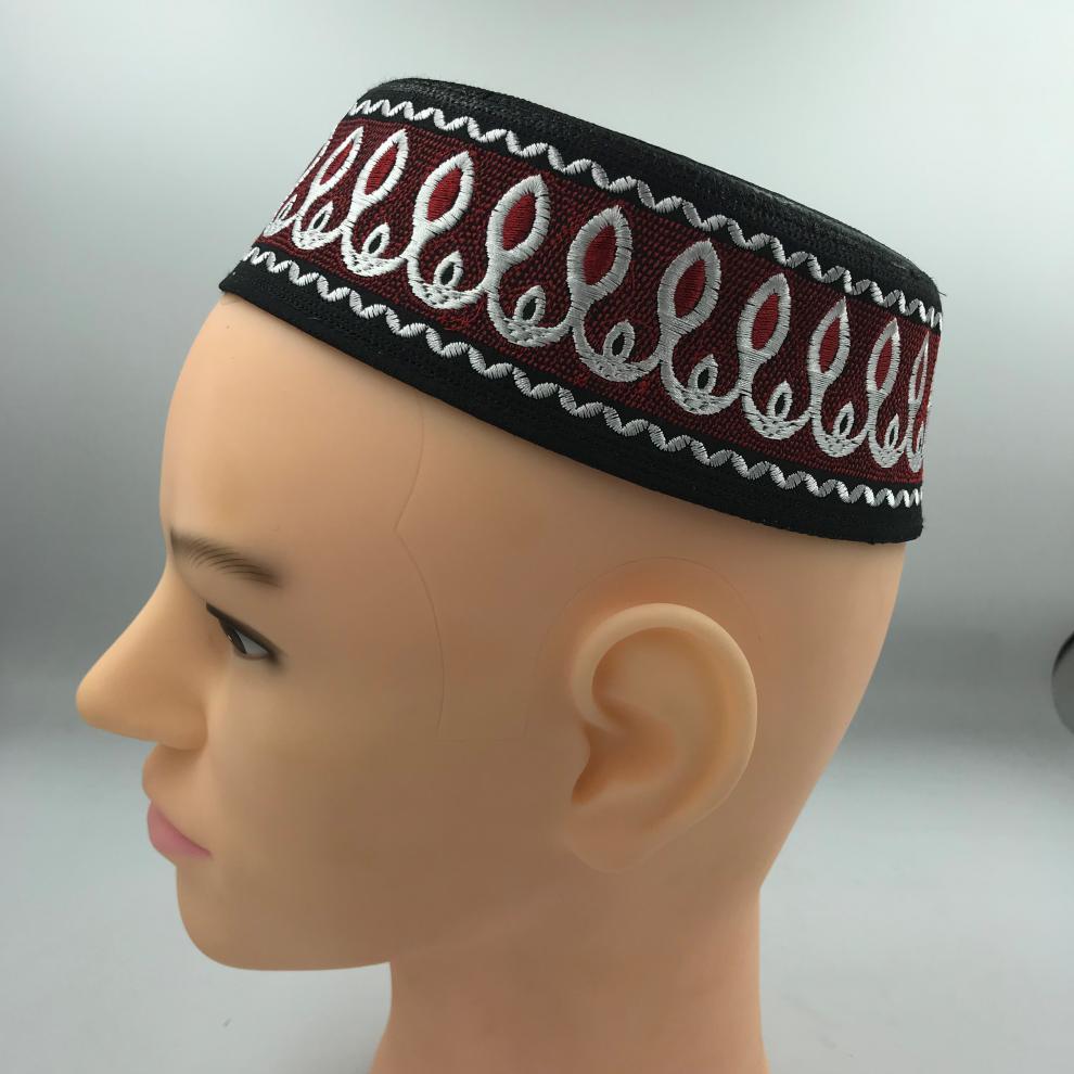 回男回族帽子男新款夏季回民沙特民族帽 木季云 纯白色 55号【图片