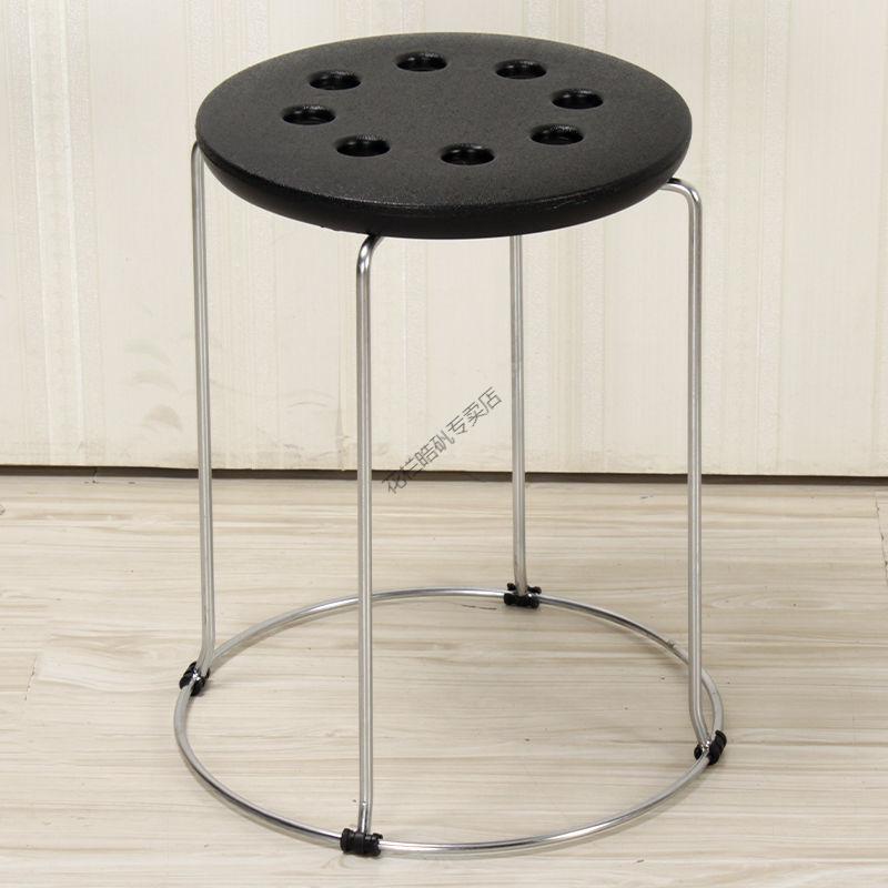 圆凳子家用伸缩凳加厚圆凳实心凳子凳收纳凳时尚换鞋凳铁凳铁圆凳子