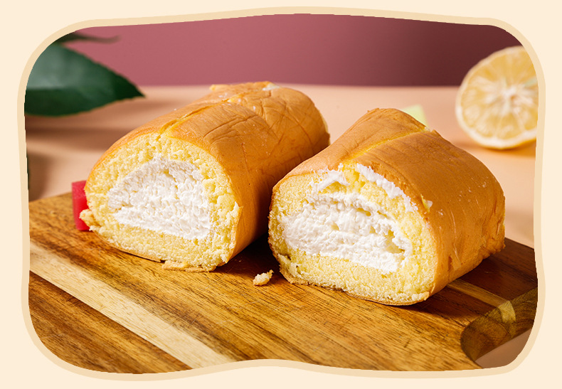 老式奶油卷蛋糕卷面包类零食网红夹心奶酪包8090小时候的零食 原味