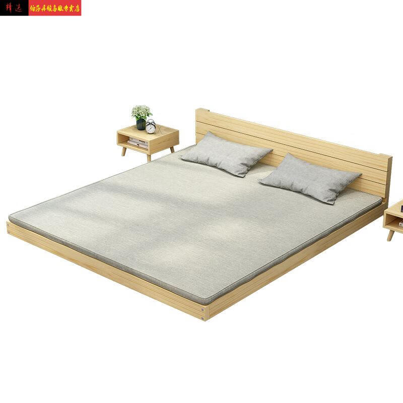 床双人床板硬床板18米榻榻米15米床架18m硬板松木1米矮床单双人地台床