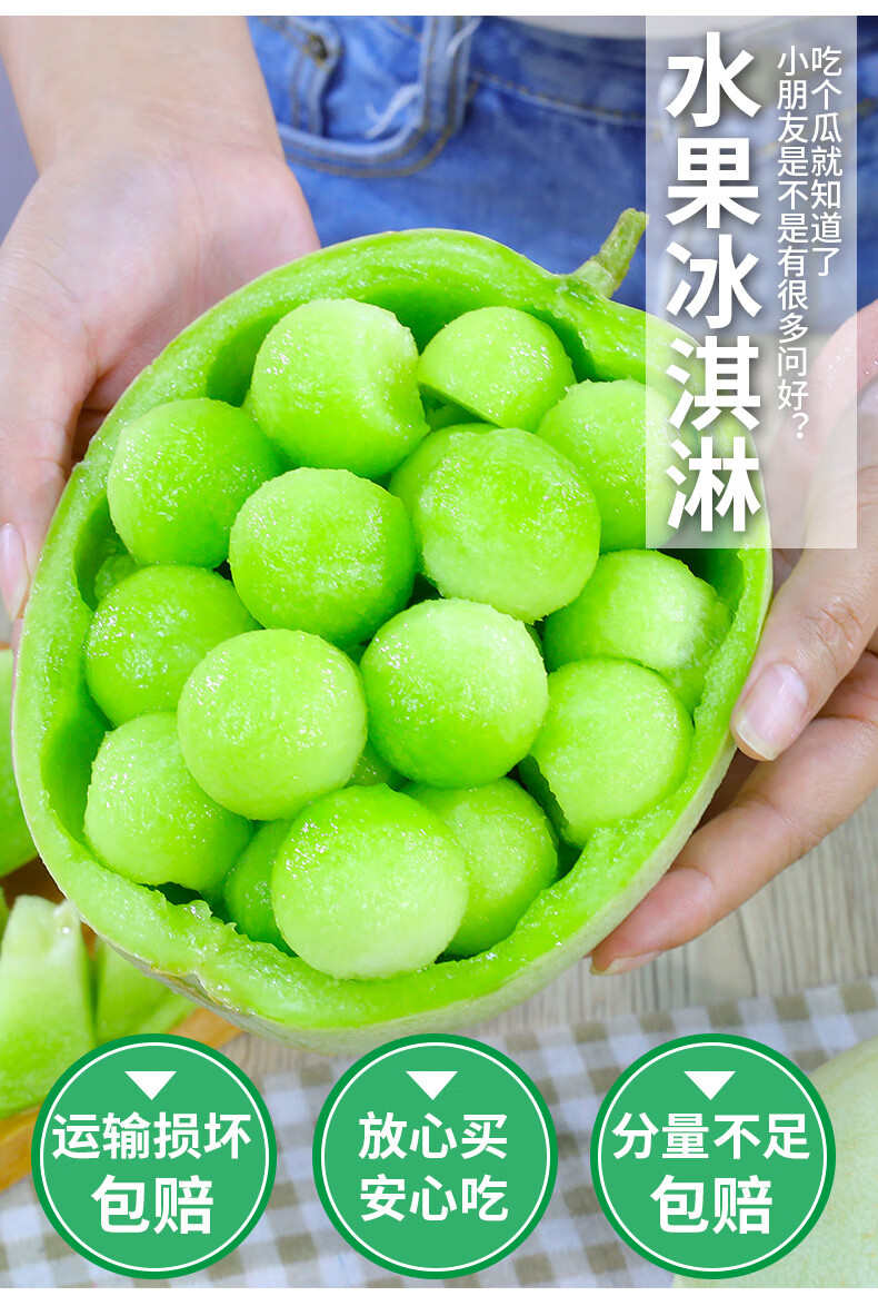玉菇甜瓜 奶香蜜甜瓜 5斤装/10斤装 新鲜应季蜜瓜当季孕妇水果脆瓜香