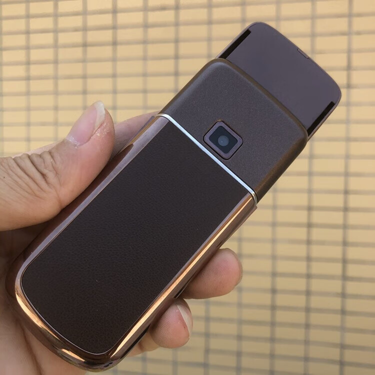 诺基亚8800a不锈钢金属滑盖老款经典机金属滑盖收藏手机 玫瑰金套餐二