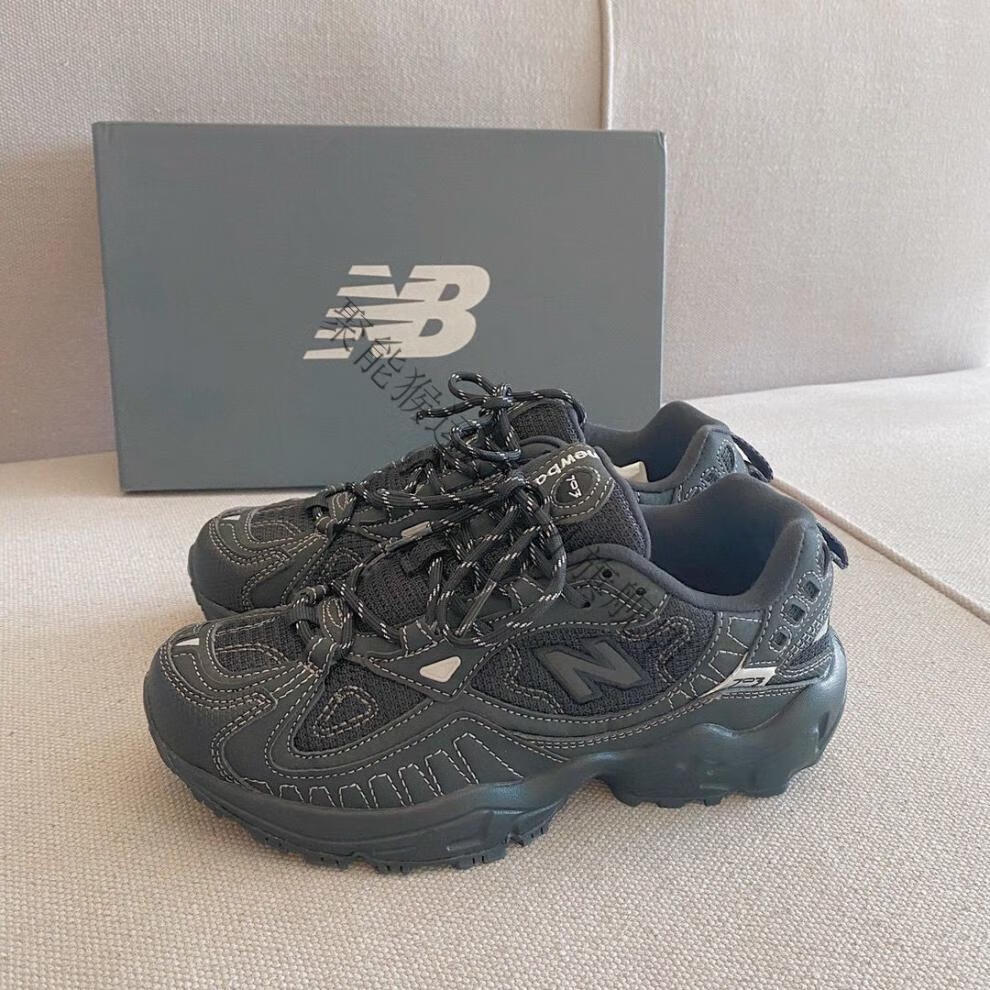 纯原703黑武士老爹鞋男女情侣增高休闲透气跑步鞋子 纯原nb703-黑武士