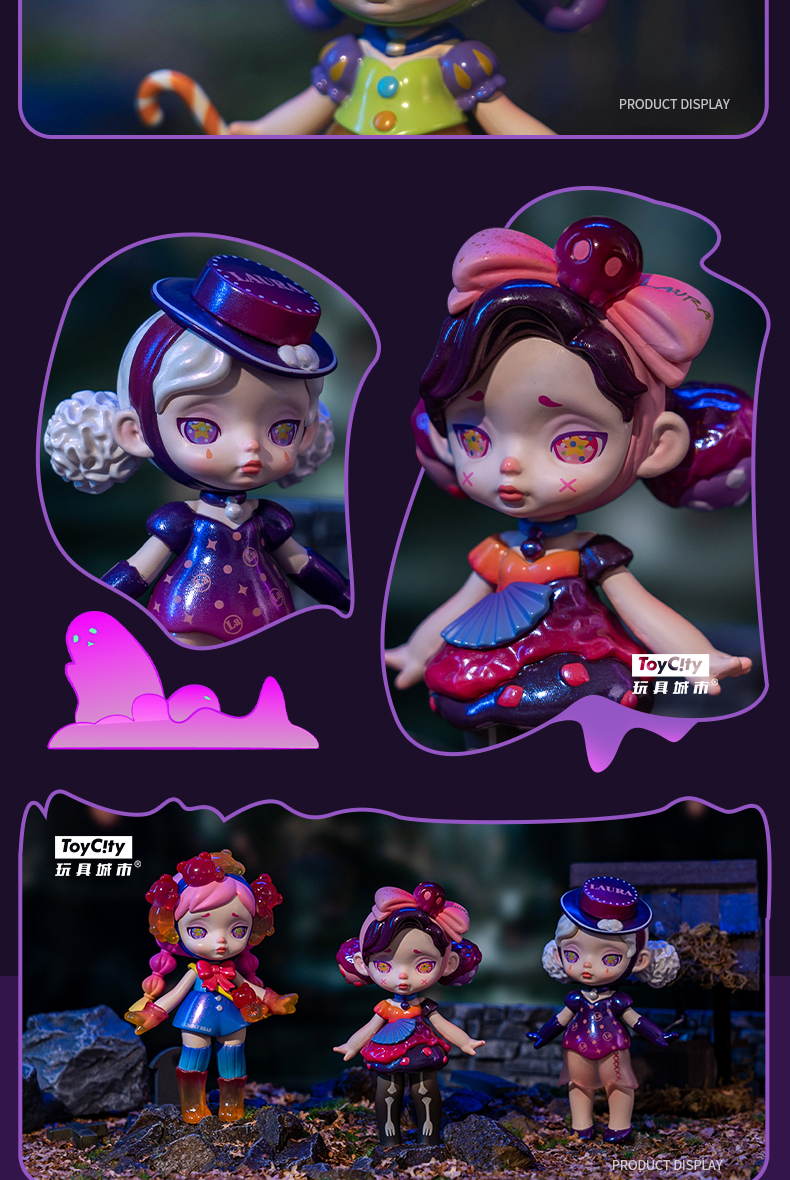 劳拉甜蜜妖怪现货laura劳拉甜蜜妖怪系列盲盒六代玩具城市潮玩女孩