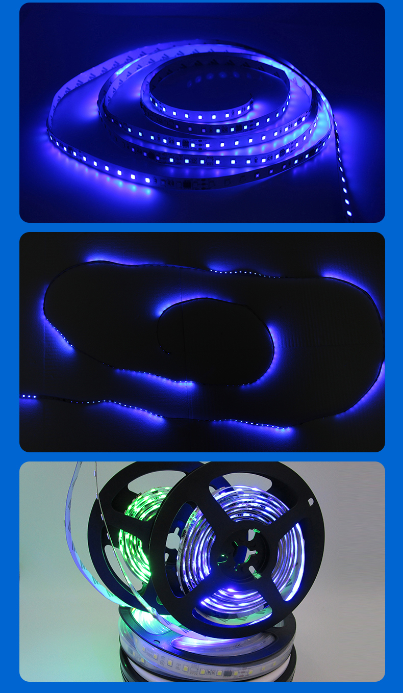 流光流水追光灯带条ktv招牌制作门头七彩跑马灯流星雨led冰蓝灯条