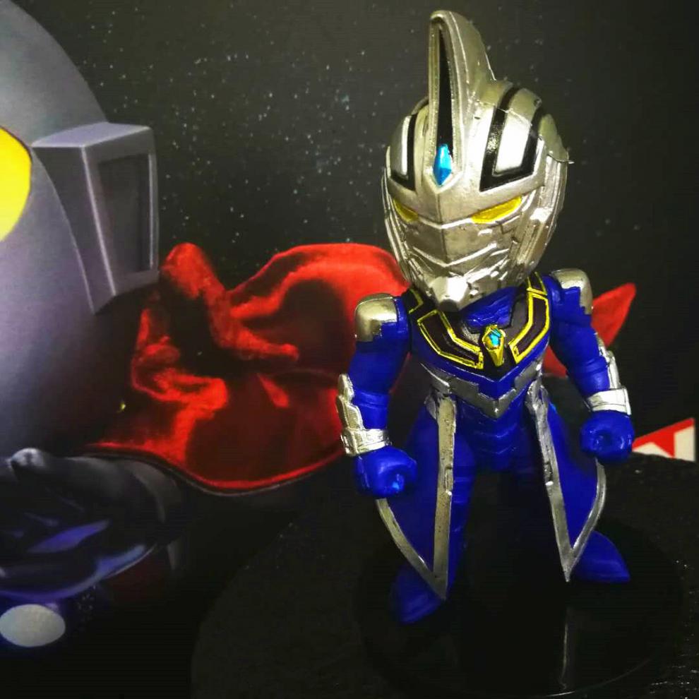 赛文 盖亚 阿古茹 哉阿斯 可动人偶摆件 全套6款q版机动奥特曼【图片