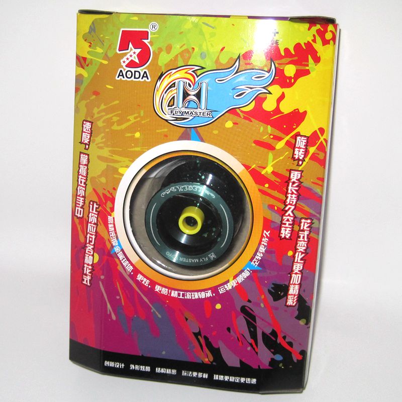 阳光悠悠球正版奥达风暴悠悠球溜溜球阳光金色黑色蓝色金属球带侧轴