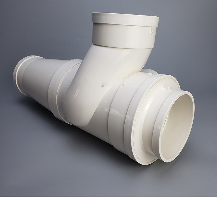 御舵 特殊单立管旋流三通pvc110排水管同层排水消音螺旋立体四通 110