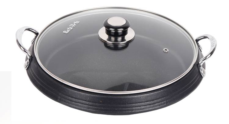 京荐优品卡式炉锅具卡式炉专用锅带盖户外火锅卡磁炉锅具不粘烤肉年糕