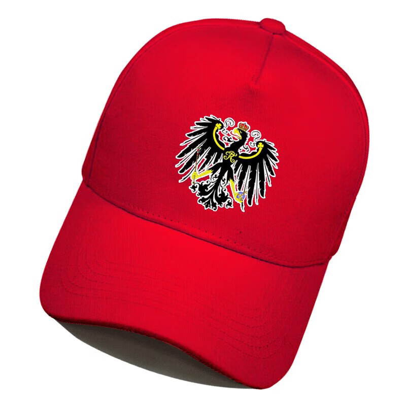 堡驰顿 德意志帝国德国普鲁士王国铁鸭舌帽子男女棒球帽遮太阳帽 蓝色