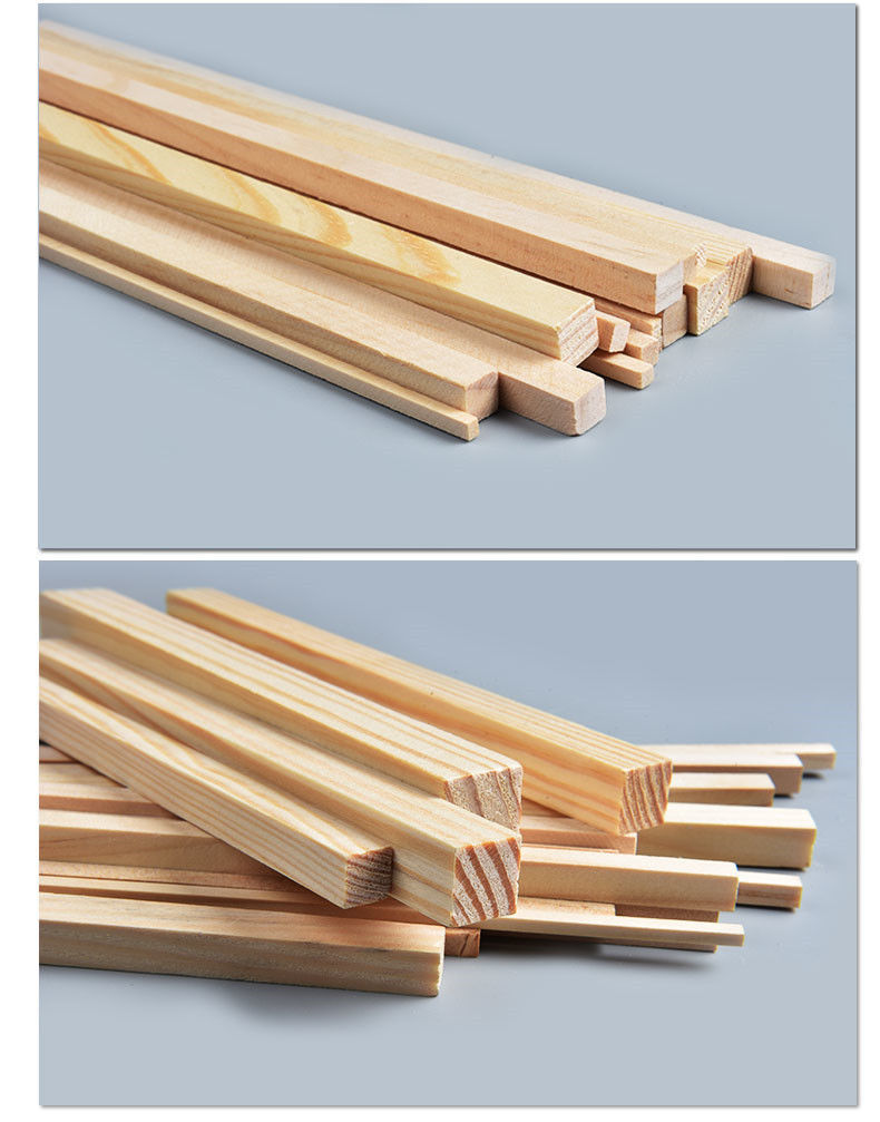 松木木方实木木材抛光木条材料方木条制作扁木条小木条原木定制长100