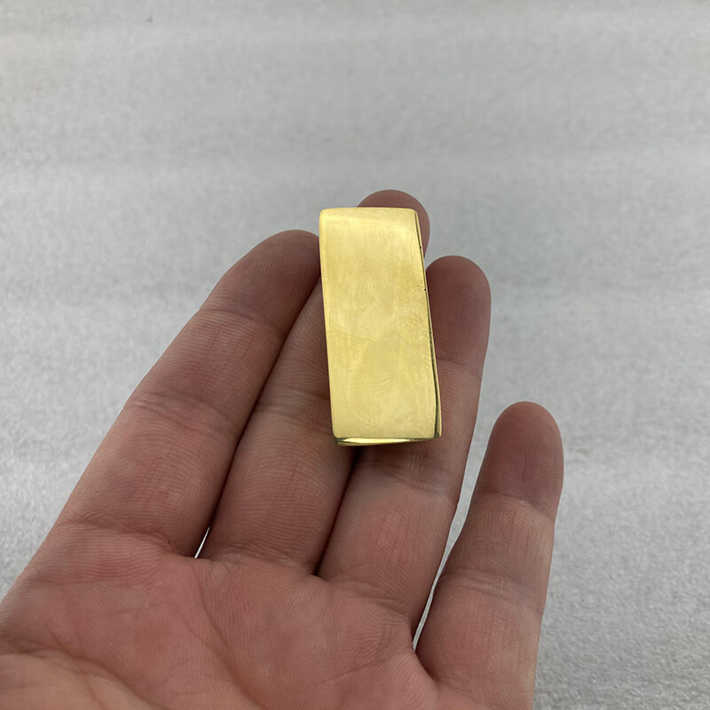 旺月岚山仿真假金砖道具黄金块展示模型纯铜实心样品大金条摆件婚庆