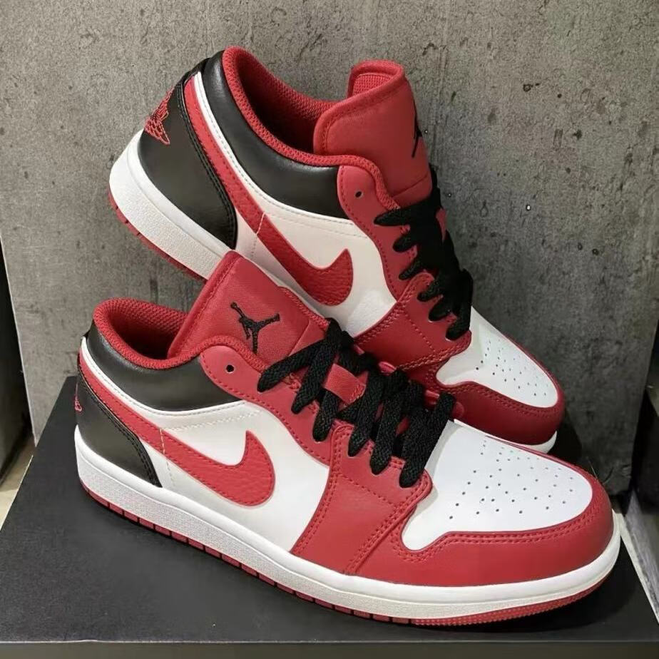 旗舰官方同款 莆田纯原aj1红白黑低帮篮球鞋乔1复古减震运动鞋防滑