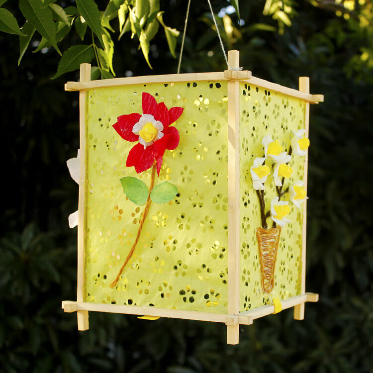 中秋节灯笼订做宫灯diy材料儿童手工制作花灯笼定制图案春节礼品 j