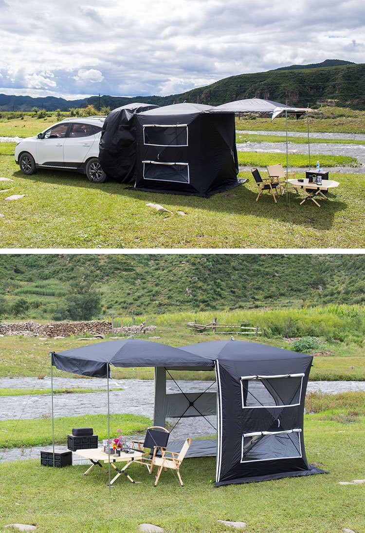 汽车边幕越野车侧边帐车尾帐篷小天幕遮阳车边侧帐免搭建速开自动户外
