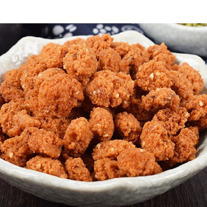 安徽特产绿豆丸子河南山东油炸绿豆圆子农家手工自制火锅丸子二斤两种