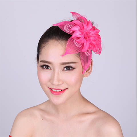 花间意演出头饰广场舞头饰秧歌舞大红花表演舞蹈头饰古典舞头花跳舞