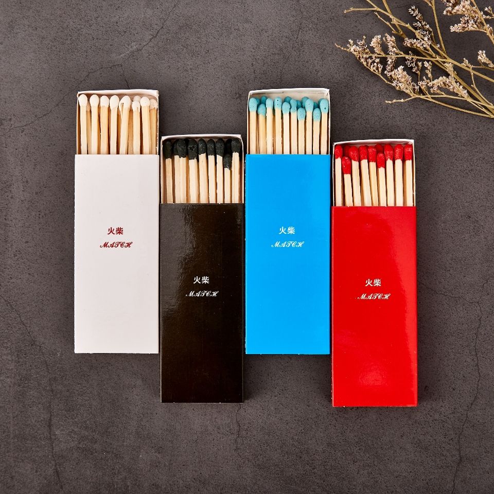 火柴创意个性火柴怀旧复古火柴加长香薰火柴一次性老式火柴 蓝色加长