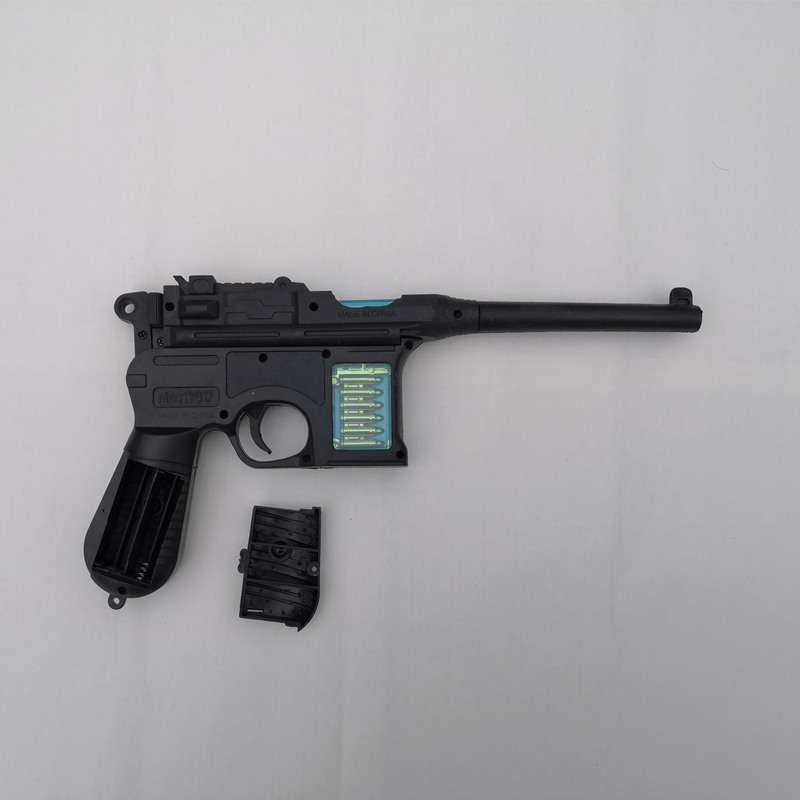 毛瑟玩具枪儿童玩具枪演出道具王八盒子枪八路军驳壳枪电动音乐闪光