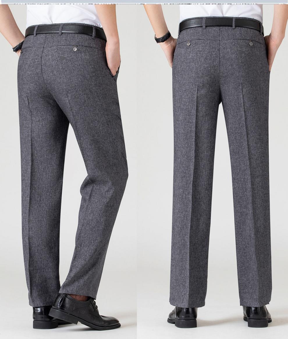【高品质夏季中老年西裤精品】西装裤男士休闲裤中年男裤款中老年人