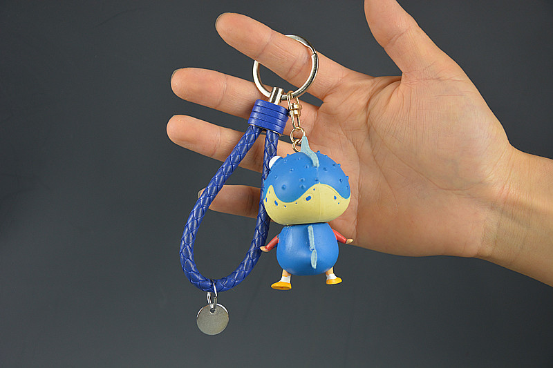 漯岚 蜡笔小新食材钥匙扣挂件饰品动漫周边摆件卡通汽车男女创意礼品