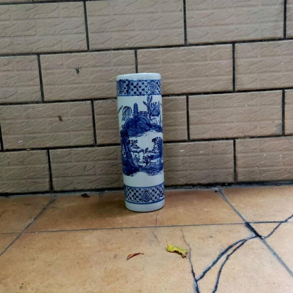 鸡毛掸子收纳瓶 鸡毛掸子收纳瓶家用多功能雨伞桶花瓶落地摆件装饰