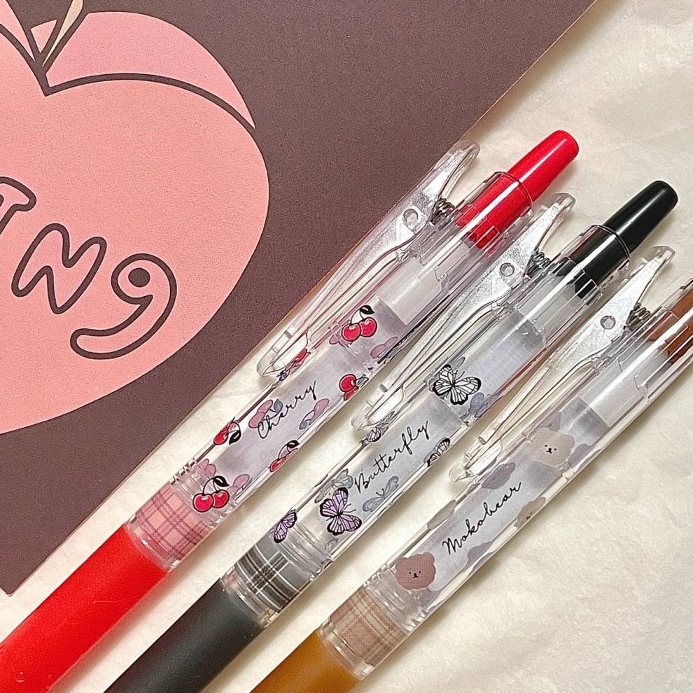 百乐(pilot)限定款蝴蝶日本juice果汁笔樱桃小熊刺猬柴犬爱心中性笔