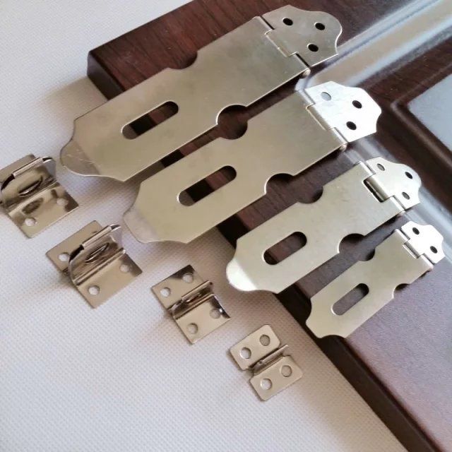 不锈钢挂锁搭扣门鼻箱包房间工具木柜箱扣门锁合页小号防盗门栓 3寸