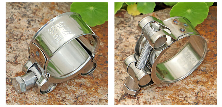 304不锈钢强力卡箍管道夹抱卡扣大力螺丝锁紧管箍管卡喉箍sdffkos 80