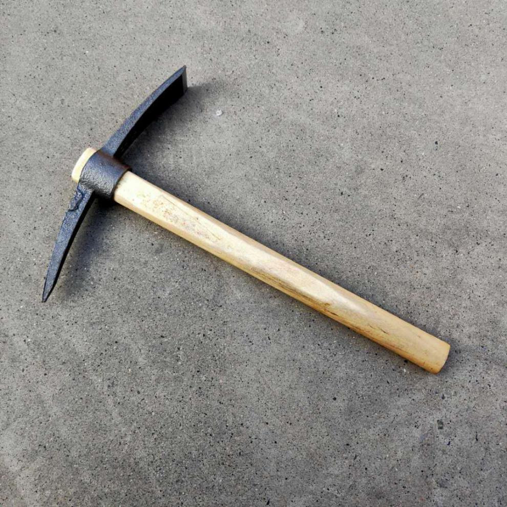 松土工具镐斧户外镐登山镐十字镐小洋镐户外锄头军镐头挖笋树根农用