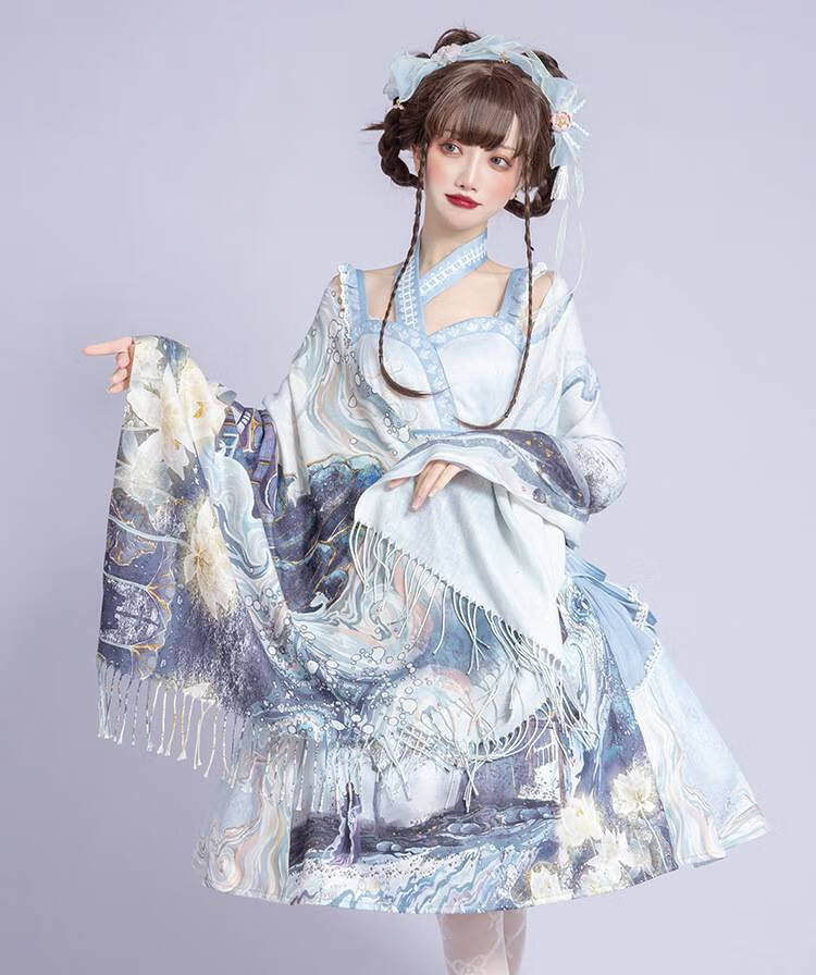 国风元素 樱洛芙中国风lolita裙 游园惊梦jsk二型复古中华风汉元素裙