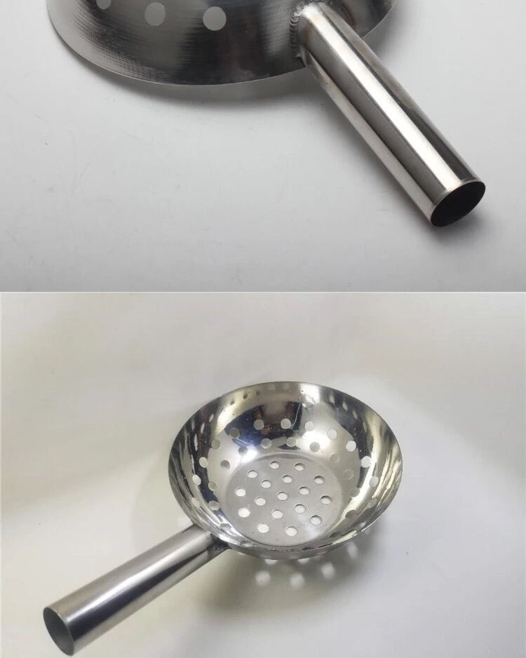 漏鱼鱼的工具漏鱼勺304不锈钢凉凉虾面疙瘩汤工具凉粉凉虾瓢浆水家用
