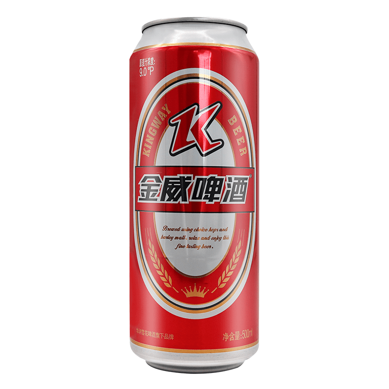 金威啤酒 500ml*12罐 金威精制雪花啤酒罐装整箱9度红罐沈阳特产 雪花