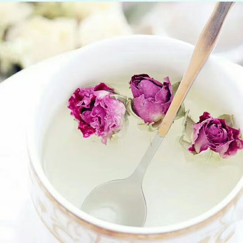 玫瑰花茶叶新疆和田沙漠小枝紫玫瑰花蕾干花苞和田玫瑰花500克