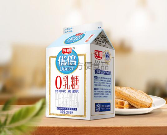优倍0乳糖脱脂鲜牛奶500ml鲜奶巴氏奶生牛乳7天发8盒优倍0乳糖500ml