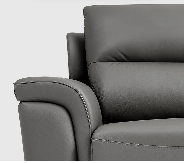 林氏木业真皮沙发客厅简约现代头层牛皮沙发组合轻奢家具皮艺沙发组合