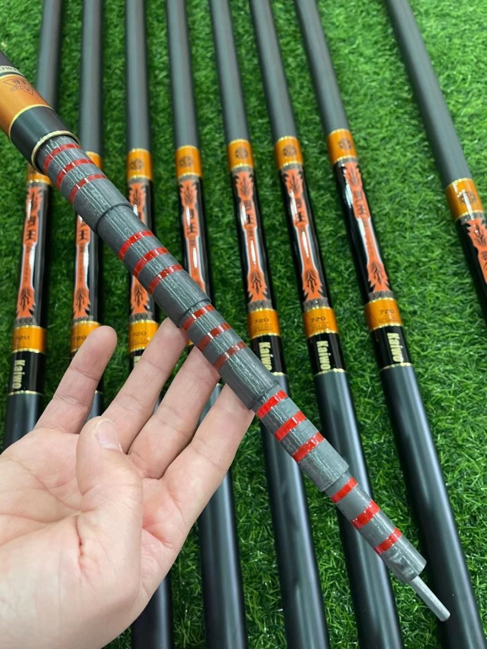 开沃精工寻王鱼竿超轻超硬碳素19调8h台钓竿黑坑竿鲤鱼竿钓鱼竿36米