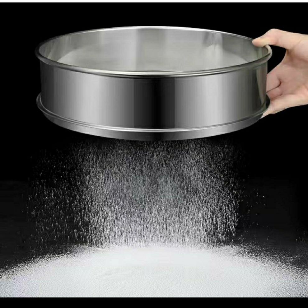 xmsj筛子面粉筛不锈钢分样筛小米中药筛芝麻筛大米筛过滤网筛超细14目