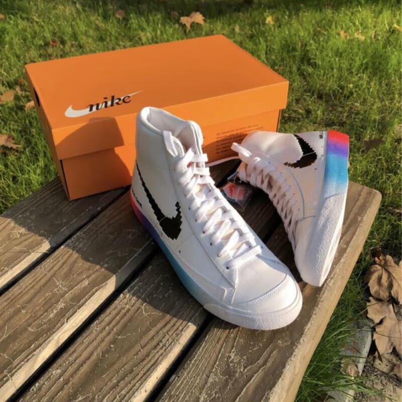 耐尅联名开拓者aj电玩sbblazermid77男女夜光电玩像素鞋电玩开拓者41