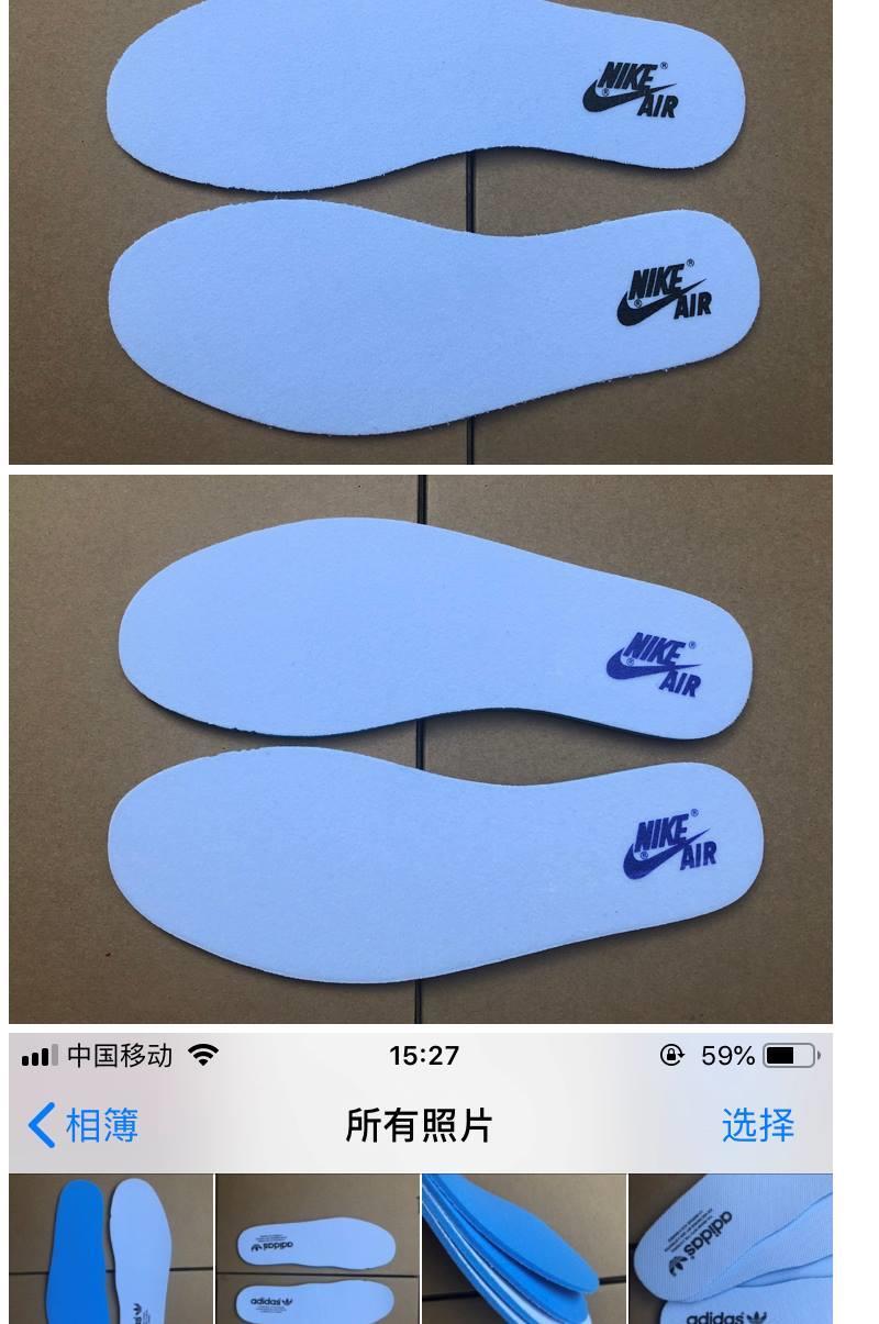 aj1鞋垫适配黑曜石aj1原装aj6篮球鞋气垫zoom运动男女小闪电黑红脚趾