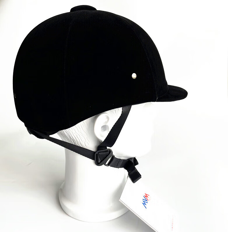 英式马术头盔经典骑马头盔黑绒骑马帽儿童成人男女款马术装备可调