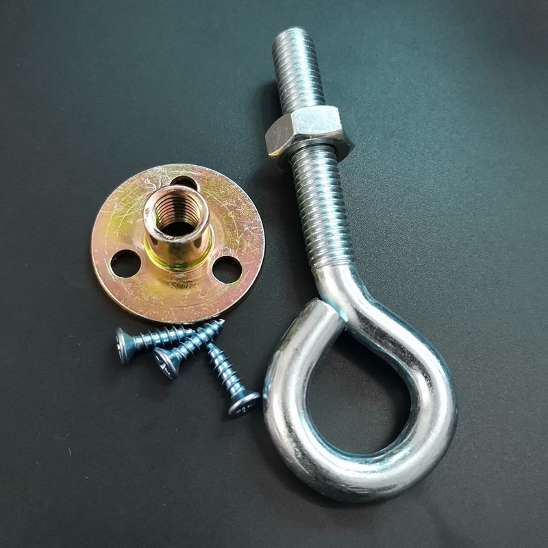 芸婷吊扇挂钩m10顶钩顶板挂钩铁板吊钩圆型固定风扇拉钩吊灯饰安装