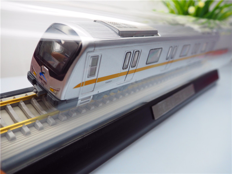 成都地铁模型一号线熊猫号线静态仿真模型玩具成品火车玩具地铁模型 1