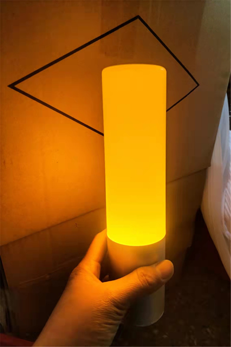 led充电酒吧台灯ktv酒店咖啡厅装饰桌灯小夜灯圆柱金属手握吧台灯绿光