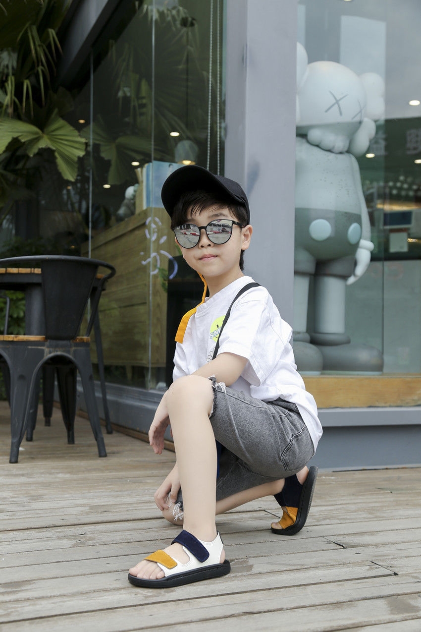 旗舰款 男童凉鞋软底-岁宝宝凉鞋韩版小童沙滩鞋婴幼儿学步凉鞋小男孩