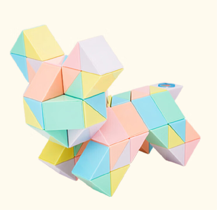 百变魔尺240段马卡龙色 24/36/48/60/108/144节彩色小学生磨齿魔王