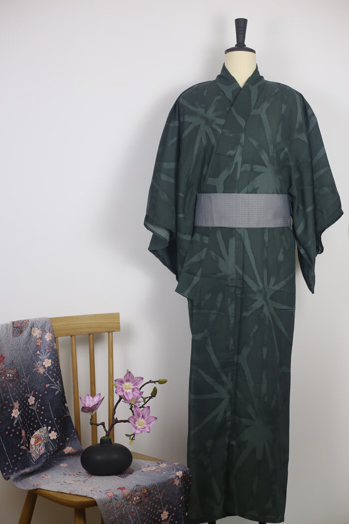 日本人穿的衣服男士传统正式和服浴衣腰带套装长袍浴袍家居服旅拍服饰