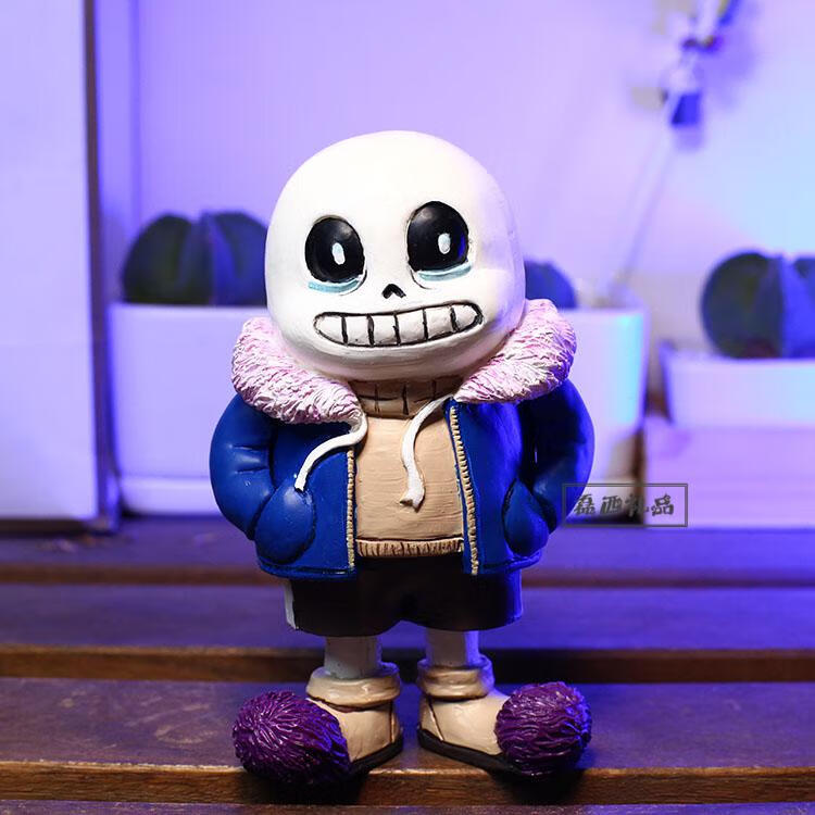 传说之下inksansundertale周边骷髅兄弟模型摆件男生礼物sans插袋款全