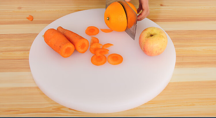 蒸板圆形塑料菜板环保pe加厚切菜板砧板菜墩粘板刀板占板肉墩酒店直径